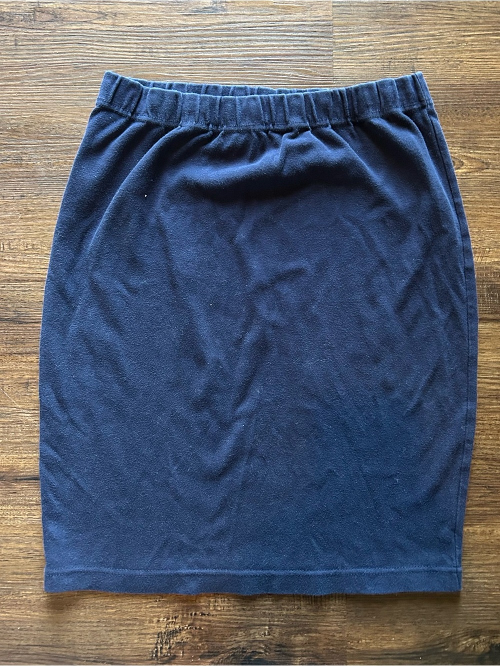 Women's Navy Pull-On Jersey Skirt